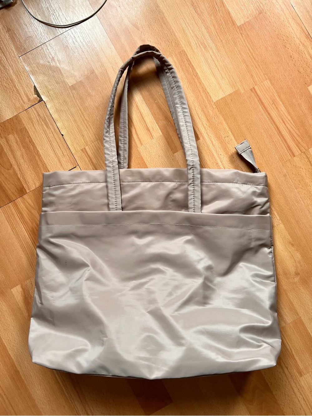 Everyday Neutral nylon Tote Bag weekender - Beige